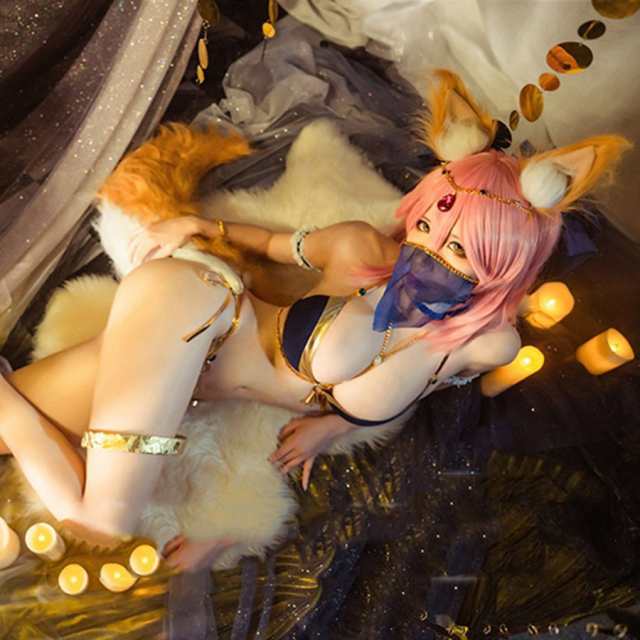 Fate Grand Order コスプレ 玉藻の前 コスプレ 衣装 水着 コスプレ ダンサーセクシー フリーサイズ イベント アニメ コスチューム